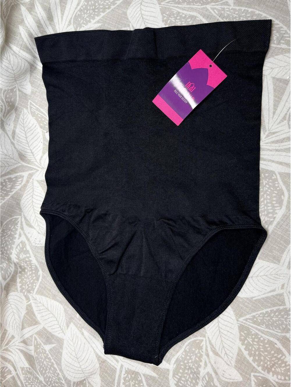 Empetua High Waist Shapewear Briefs Black Seamless Tummy Control NWT